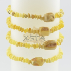 Amber bracelet 18cm with baroque matt